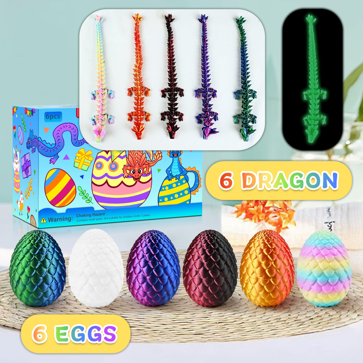 Impossmaker Dragon eggs closeup, intricate scale texture and vibrant color for display highlights