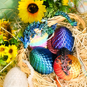 Impossmaker Dragon eggs Easter basket stuffer, lightweight PLA material blends art and play