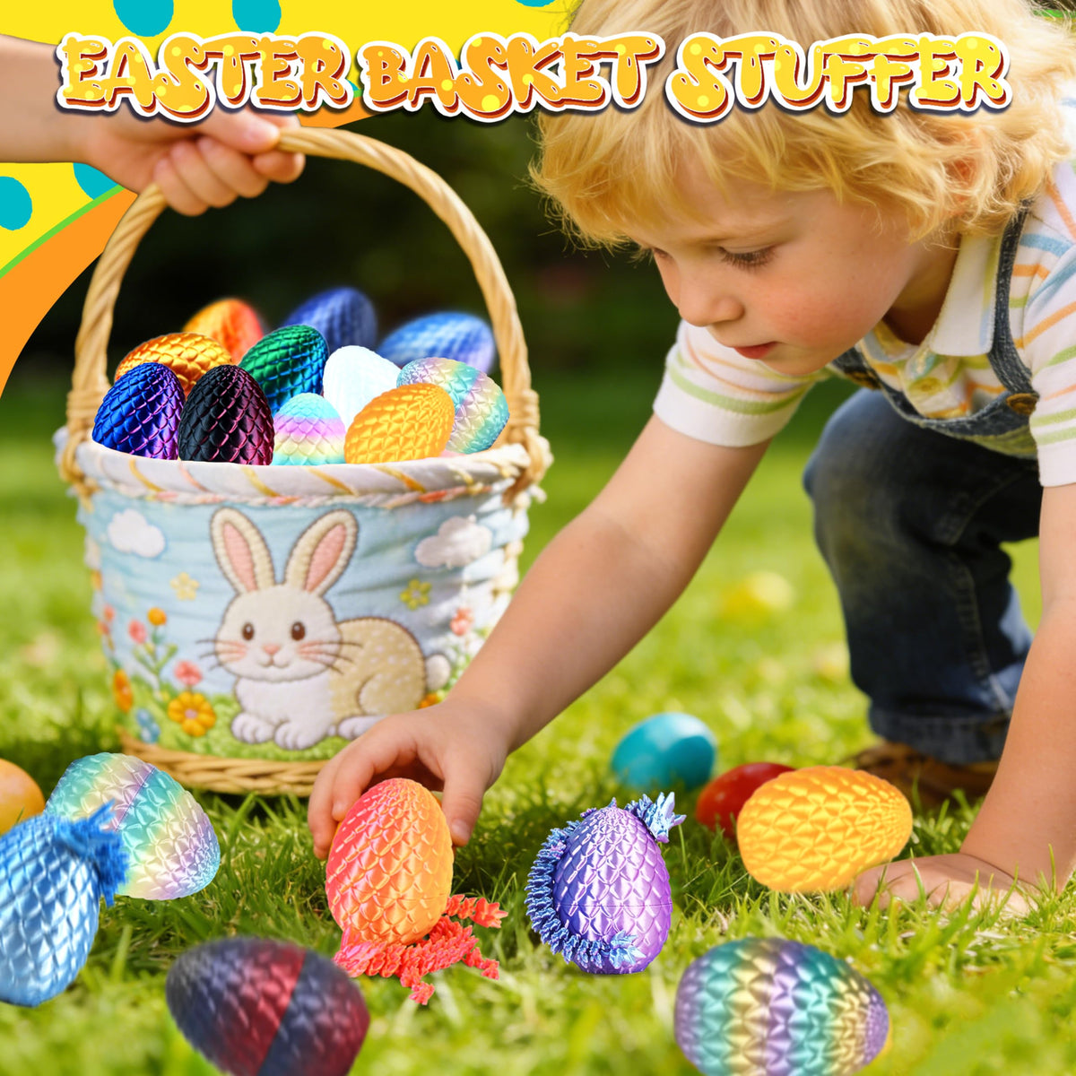 Dragon toy inside an Easter egg to spark surprise gifting