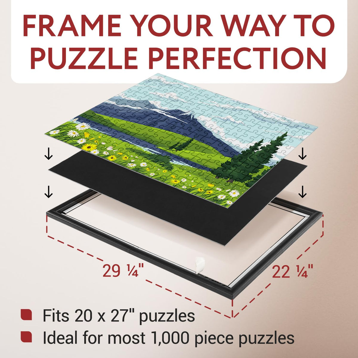 IMPRESA frame with all-side mounts supports portrait or landscape displays