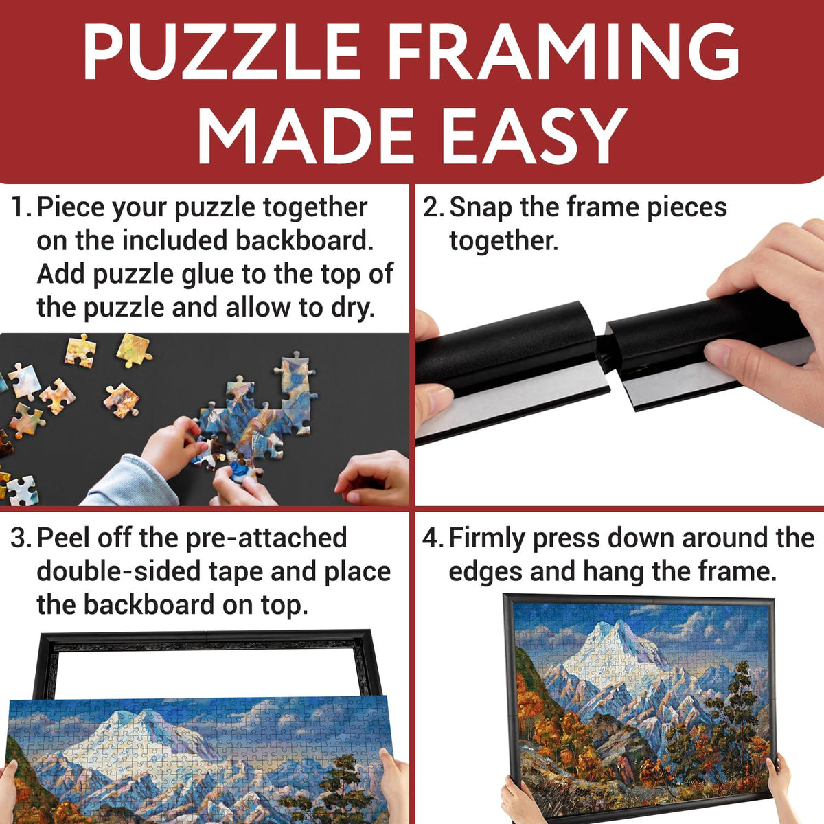 IMPRESA durable construction ensures long-lasting puzzle framing and display