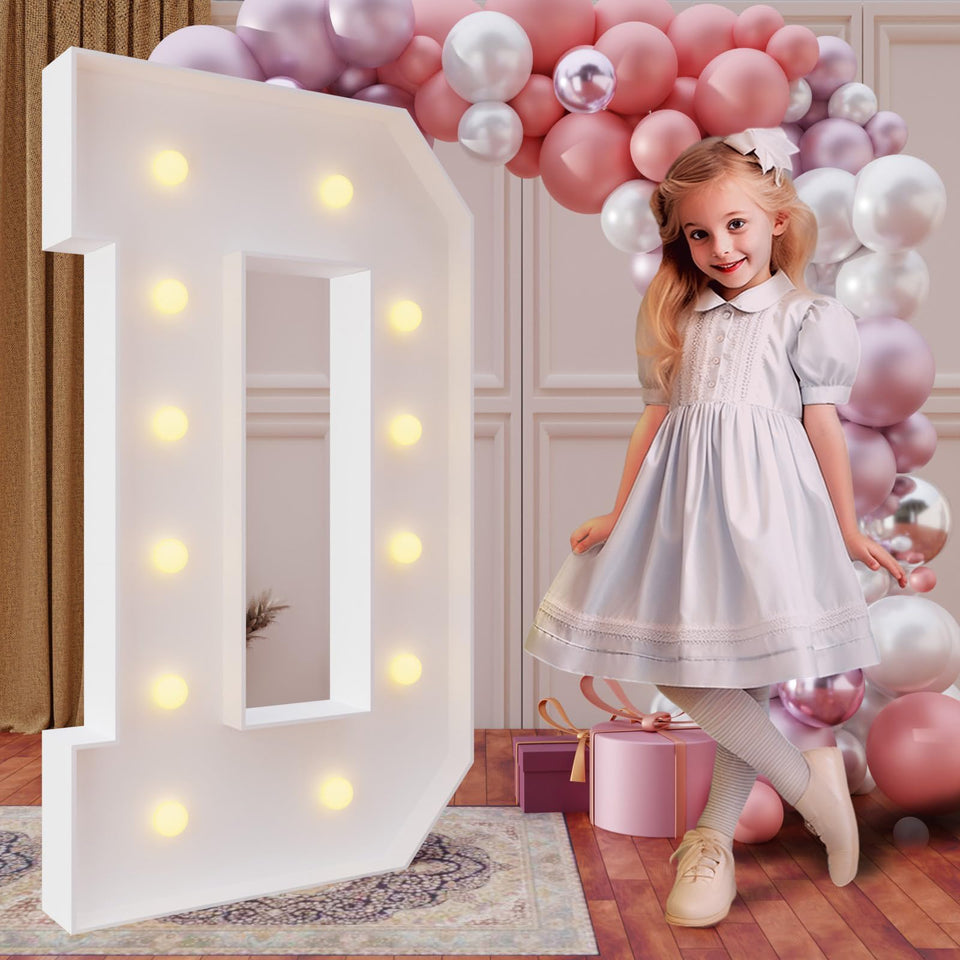 imprsv 4ft marquee letter D assembly for easy DIY party backdrop