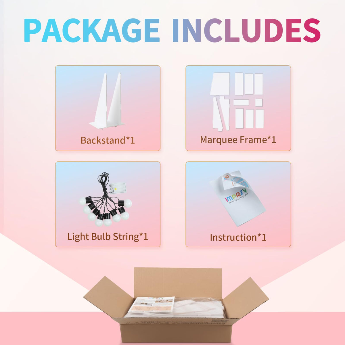 imprsv foam board material keeps your display lightweight and easy to move
