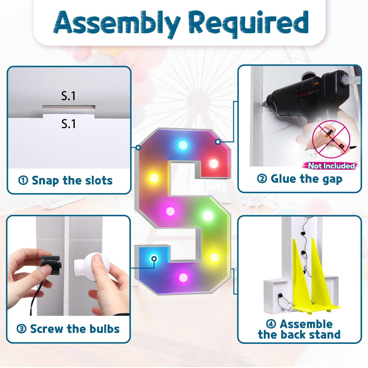 imprsv assembly with pre-cut pieces for quick marquee setup