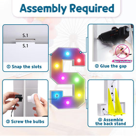 imprsv assembly with pre-cut pieces for quick marquee setup