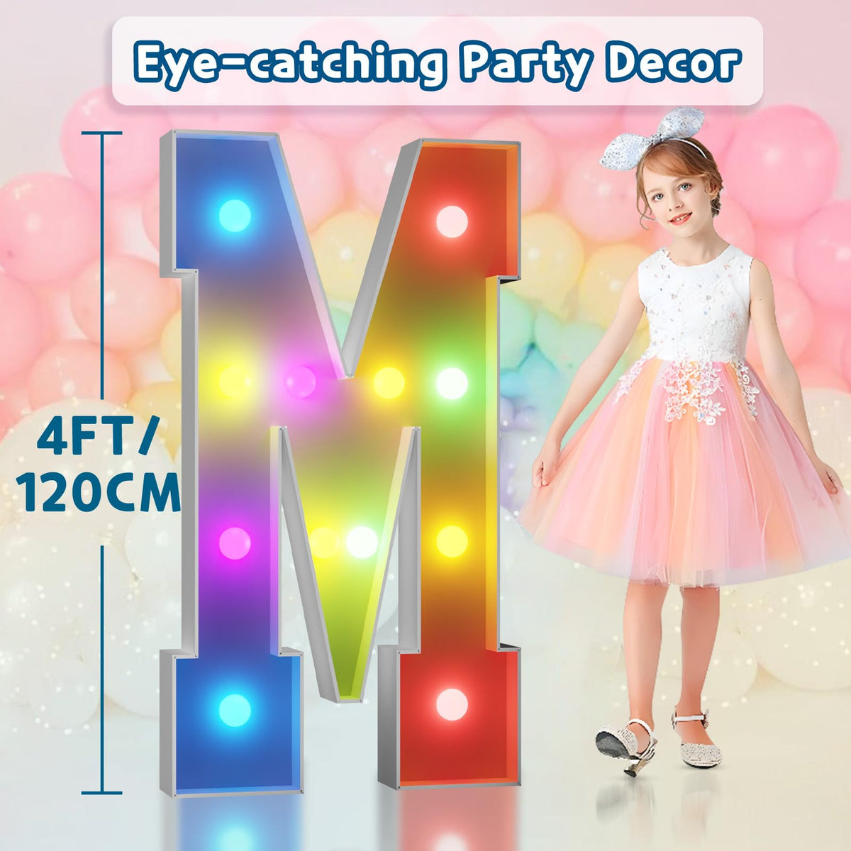 Imprsv DIY assembly marquee letters with glue gun for custom setup