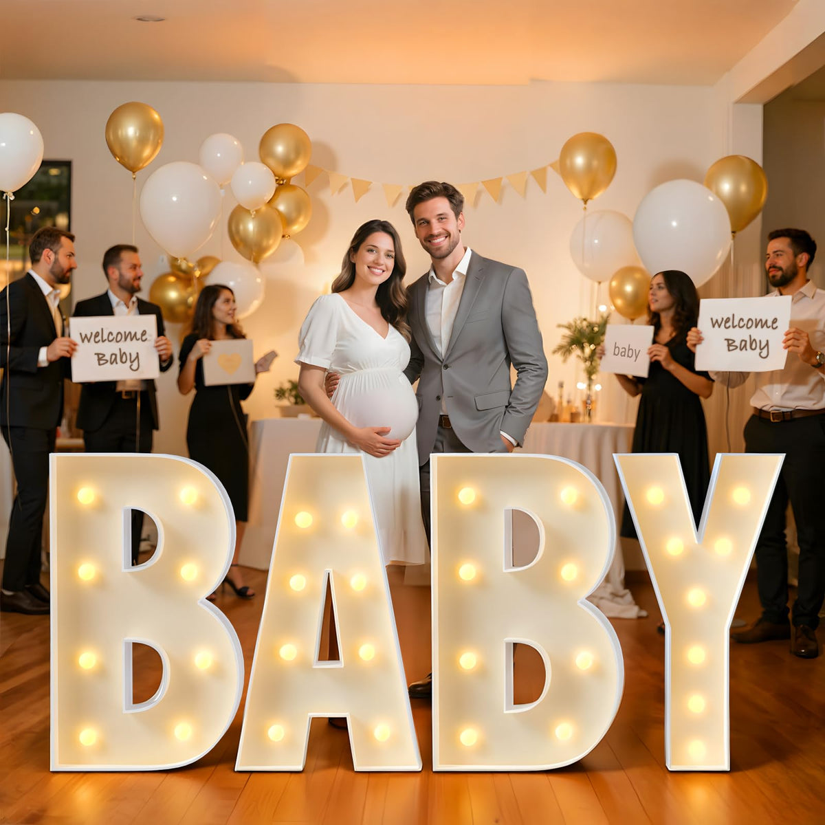 imprsv light up letters package includes frames and bulbs for quick setup