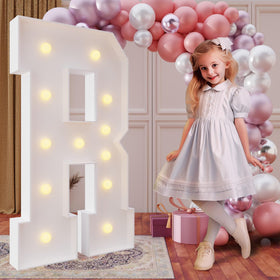 The imprsv Letter R assembly shows sturdy foam frames ready for personalized party decor.