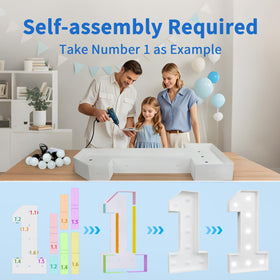imprsv marquee 4ft numbers frame with easy assembly