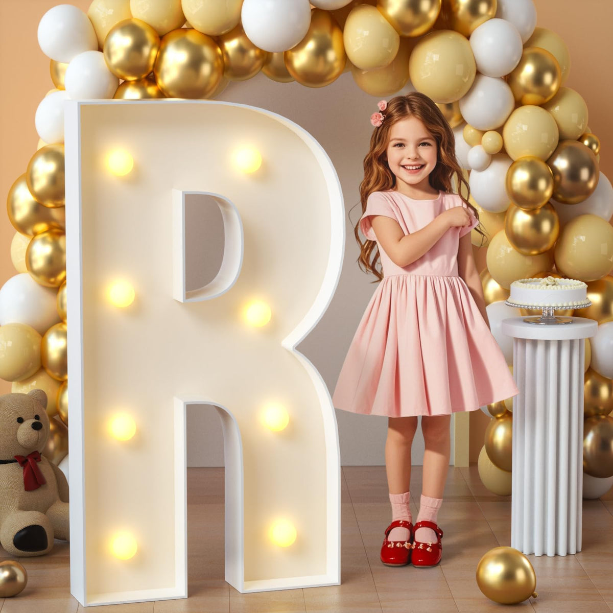 Imprsv marquee letters assembly kit for customizable party décor.