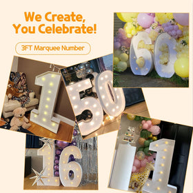 imprsv marquee numbers 3ft anniversary display for outdoor celebrations