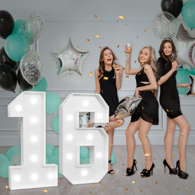 imprsv marquee numbers assembly service helps finish your 16th birthday decor