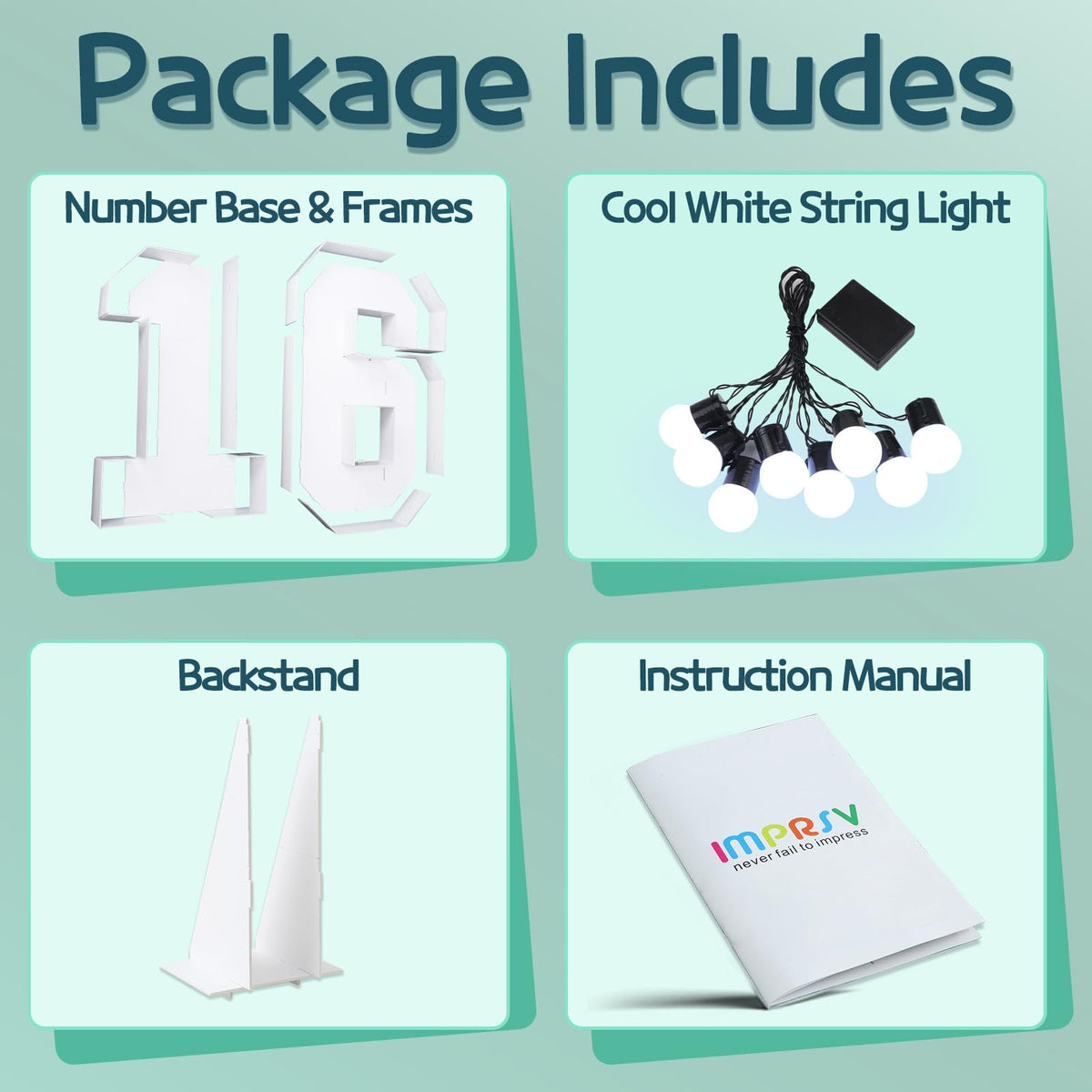 imprsv marquee numbers foam boards assembly guide aids quick setup