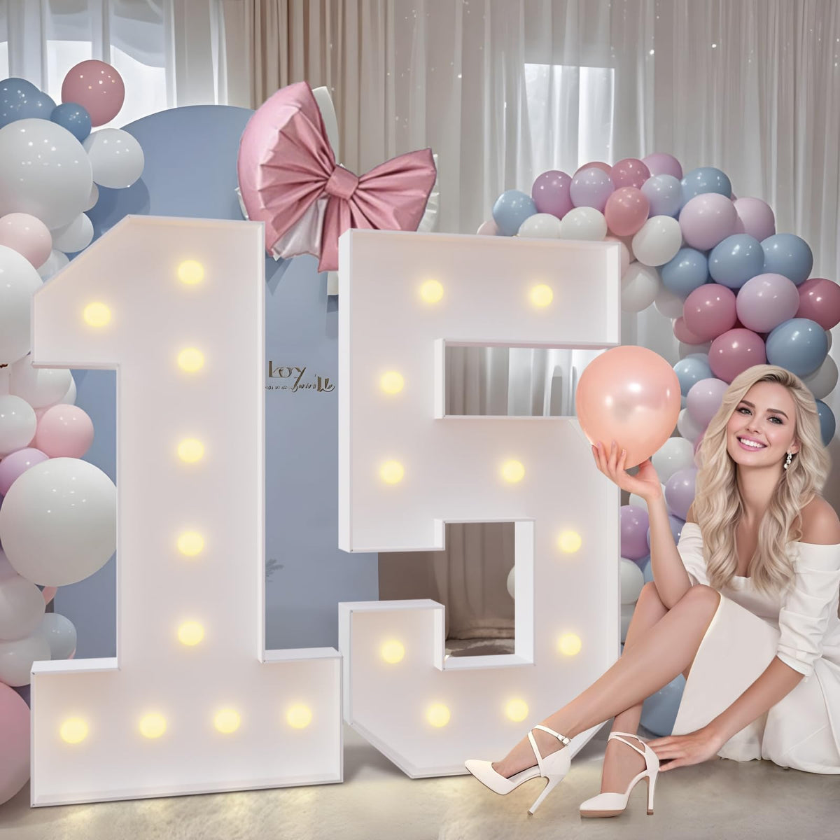 imprsv party decor idea: number 6 for birthdays or anniversaries.