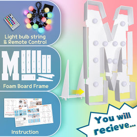Imprsv remote control marquee letters for flexible color scenes