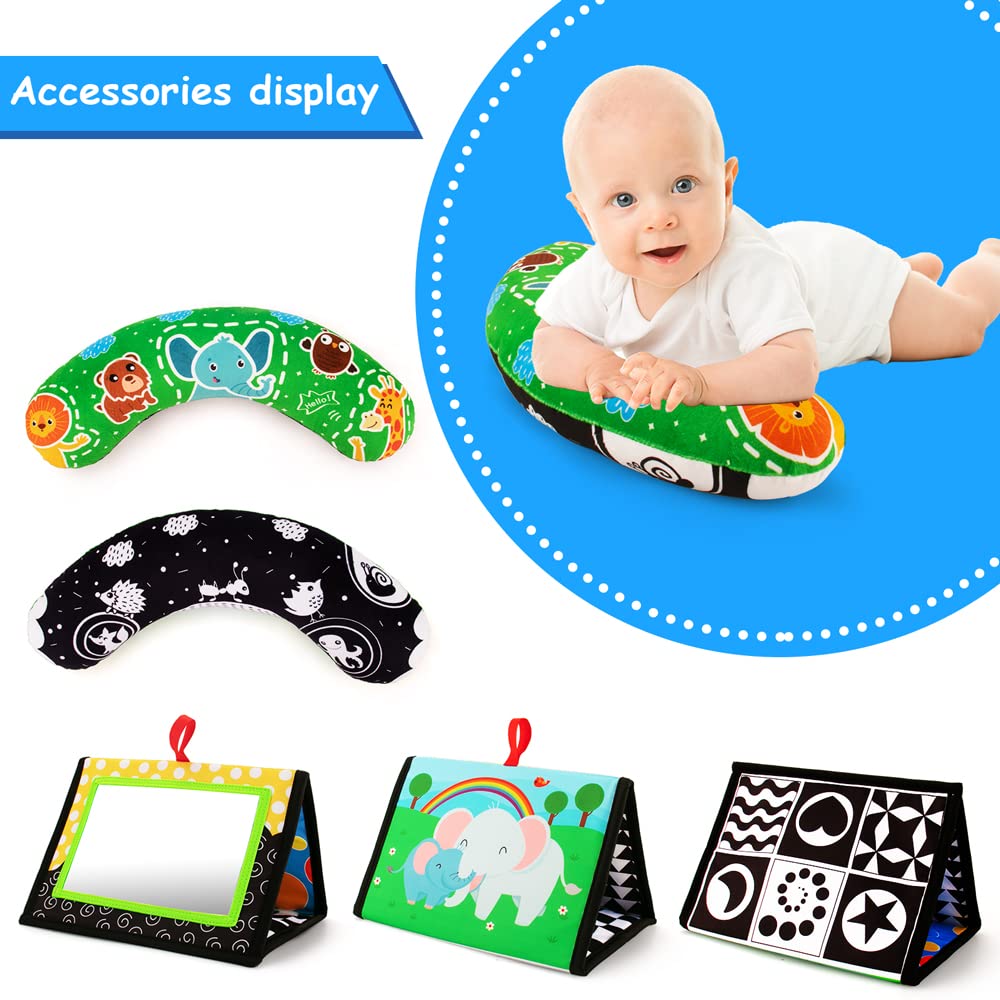 Inbeby Foldable Play Mat travels easily for on-the-go tummy time.