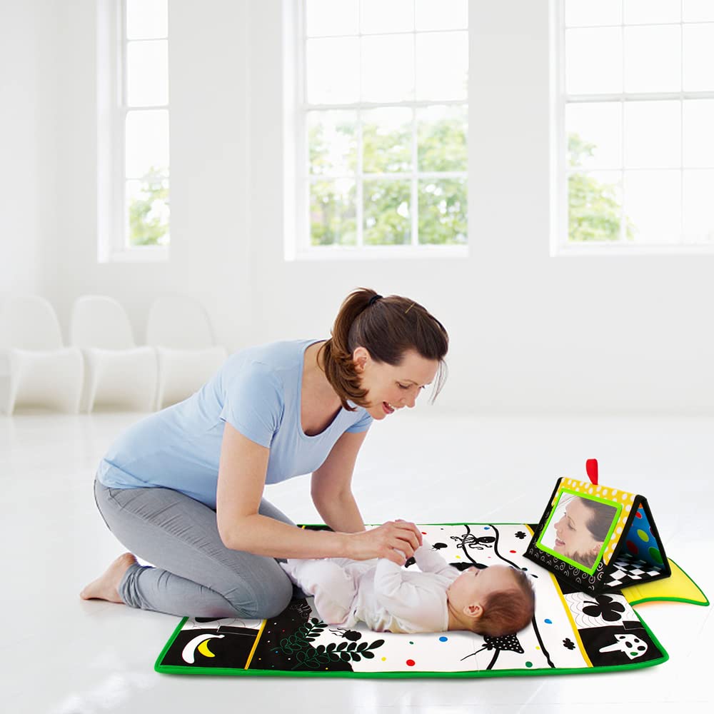 Inbeby Tummy Time Pillow provides soft neck support during tummy time.
