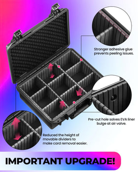 INCHOICASES card case compatible with graded slabs and sleeves