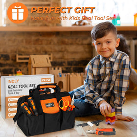 INCLY gift-ready kids tool set supports creativity and practical skills.