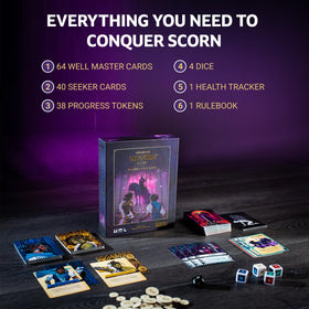 Incredible Dream Kinfire Delve dice collection emphasizes colorful boosts and risk-versus-reward twists.