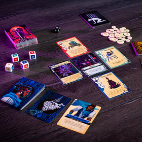 Incredible Dream Kinfire Delve four-player expansion-ready layout suggested.