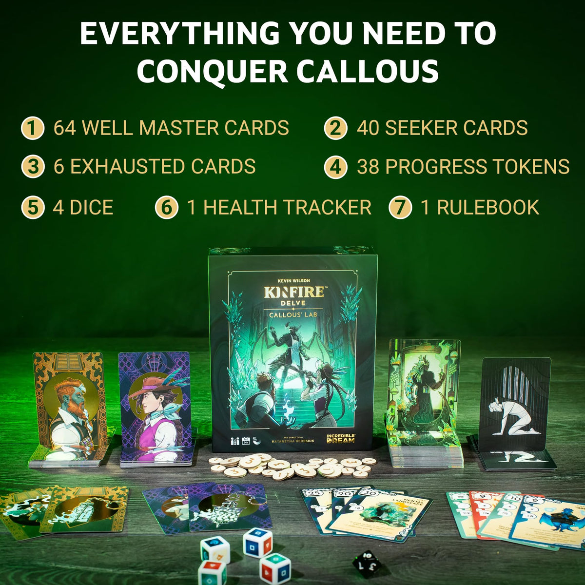 Kinfire Delve health tracker helps track progress through challenging boss encounters.