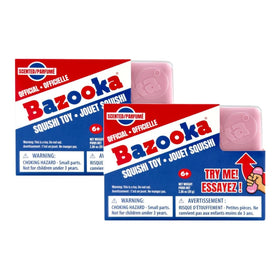 INCREDIBLE PLAY Bazooka Scented Squishi Toy pink bar for nostalgic squish and focus.