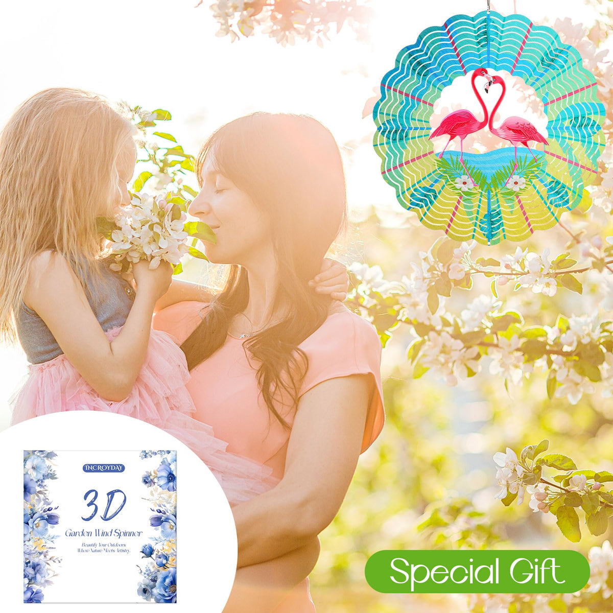INCROYDAY Flamingo Wind Spinner makes a thoughtful garden gift