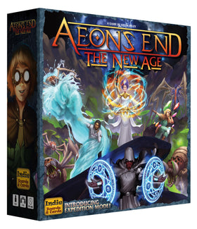 Aeon's End: The New Age cover art signals immersive cooperative gameplay.