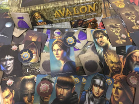 Indie Boards & Cards Resistance Avalon play area captures tense group deduction in action.
