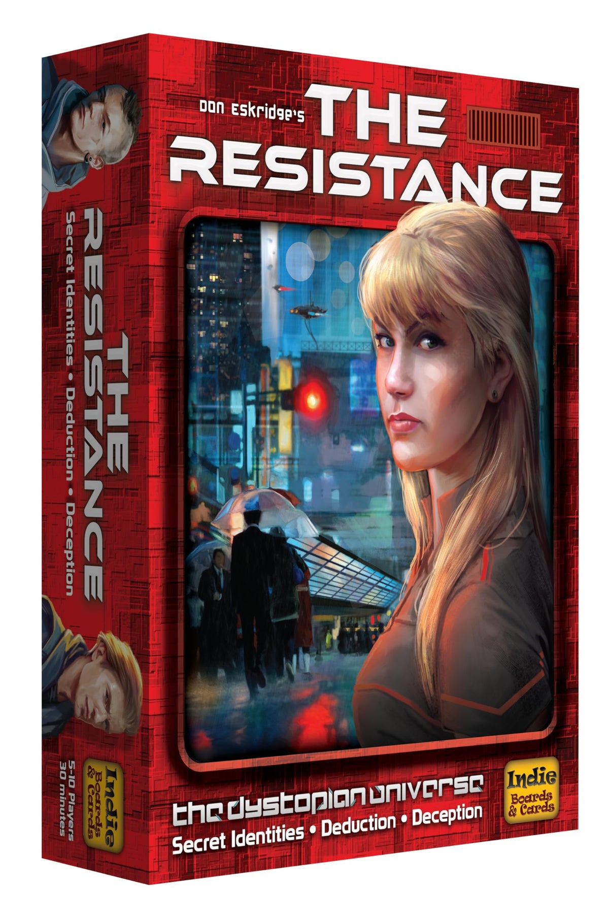 The Resistance box front by Indie Boards and Cards, ideal for display at game night