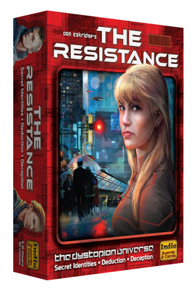The Resistance box front by Indie Boards and Cards, ideal for display at game night