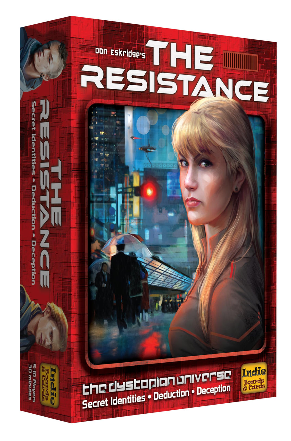 The Resistance box front by Indie Boards and Cards, ideal for display at game night