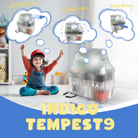 IndigoTempest9 clear interior visibility allows quick checks for dust or spills.