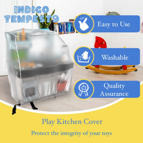IndigoTempest9 easy-clean cover simplifies wipe-down after play.