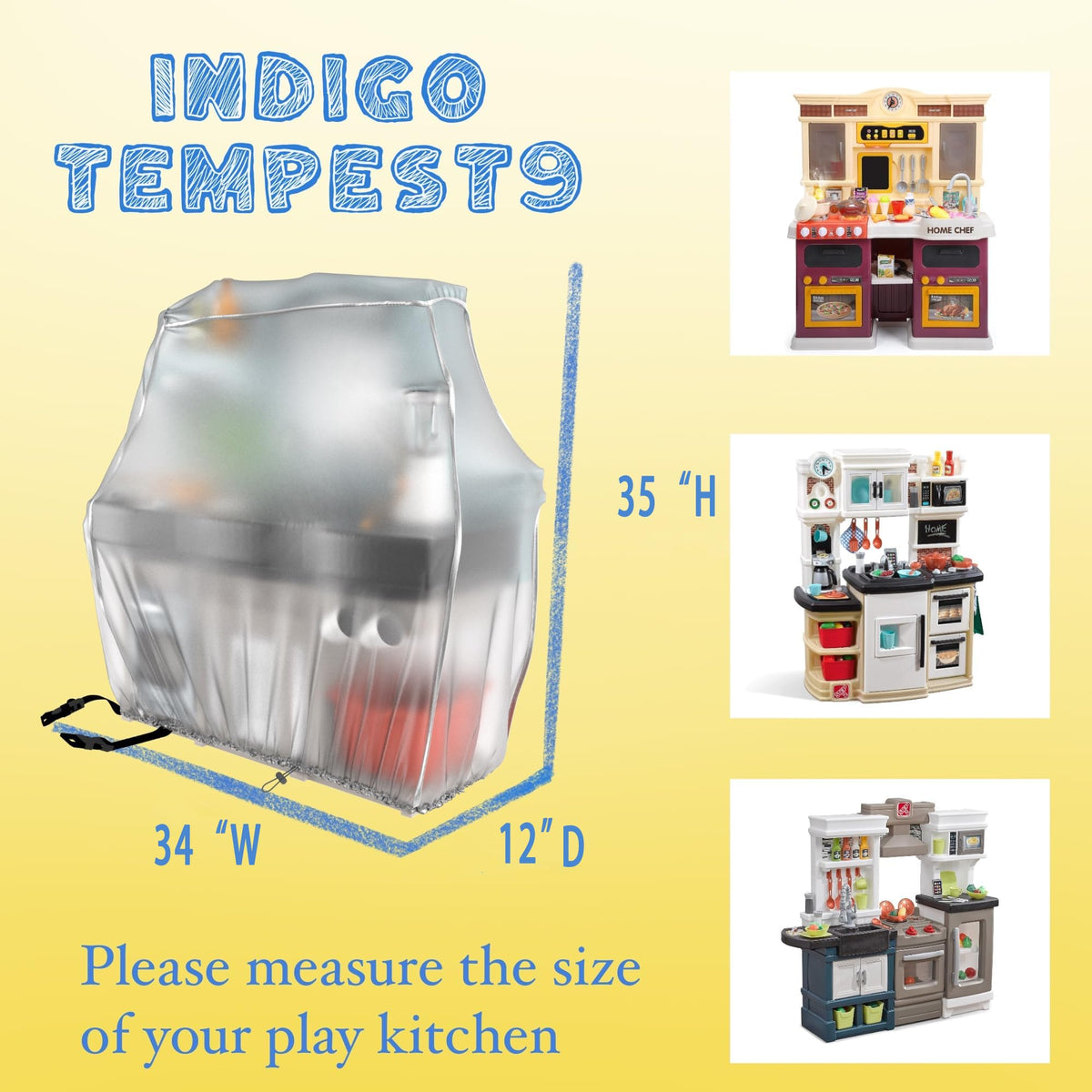 IndigoTempest9 frosted matte PVC cover protects toys from dust and spills.