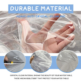 IndigoTempest9 transparent PVC design keeps visibility while guarding contents.