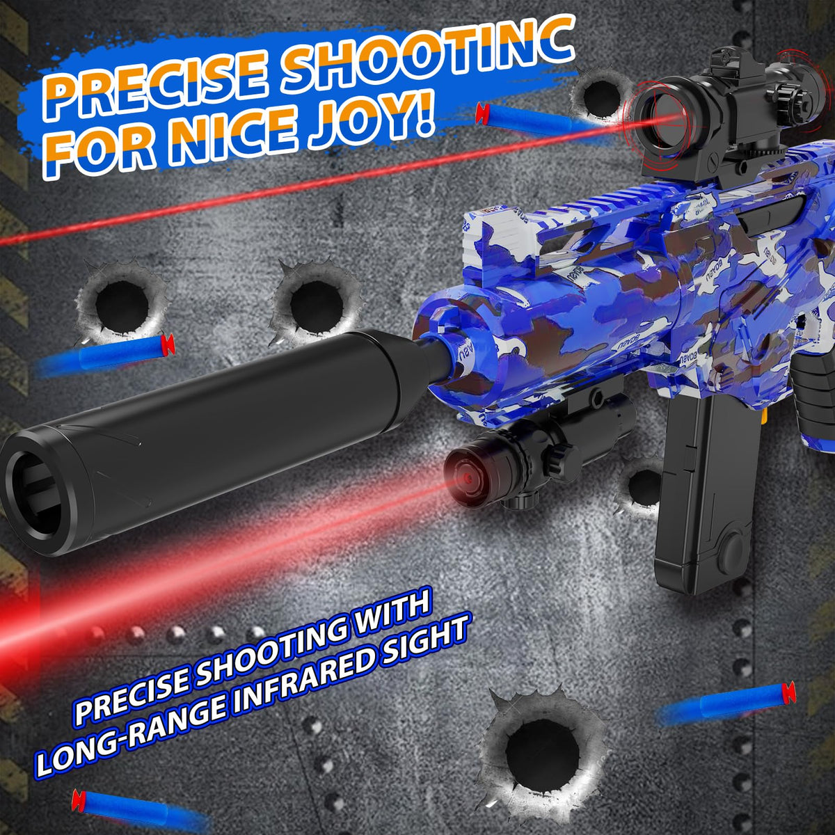 iNeef blue packaging shows the complete toy set
