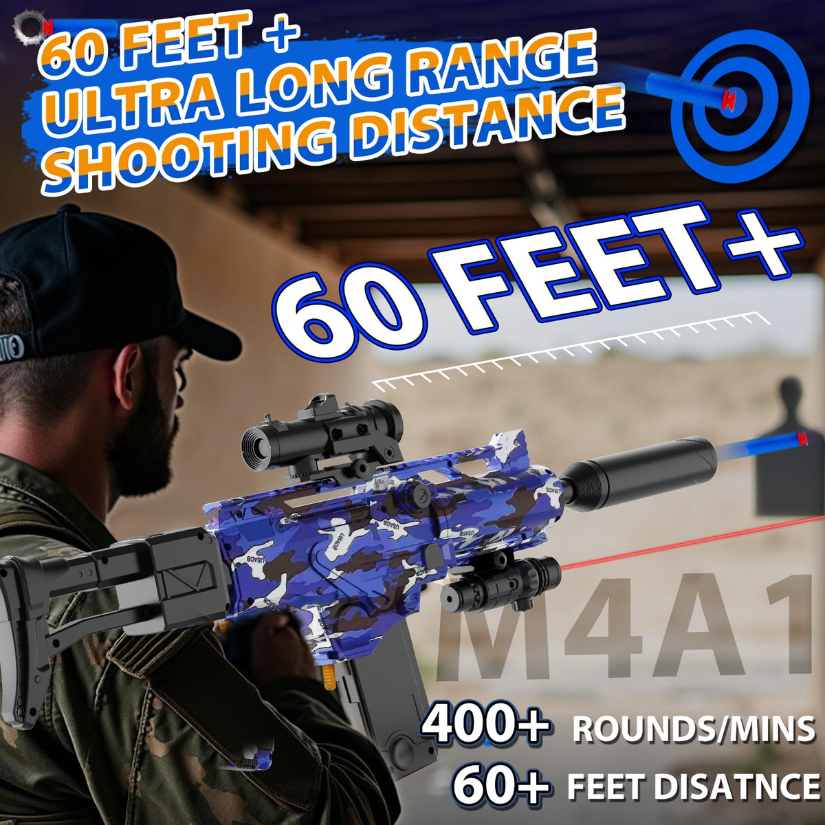 iNeef long-range capability up to 100 feet for action