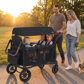 INFANS 4-seater wagon detachable canopy provides sun protection with ventilation