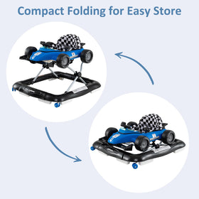 INFANS anti-slip base ensures walker stability on various floors.