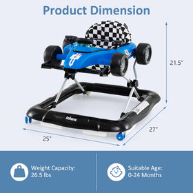 INFANS foldable walker designed for easy transport and compact storage.