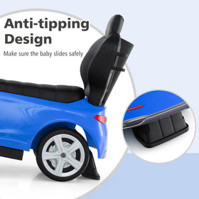 INFANS horn and built-in music feature engages kids during trips.