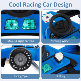 INFANS push car mode highlighting a toy car for early play sessions.