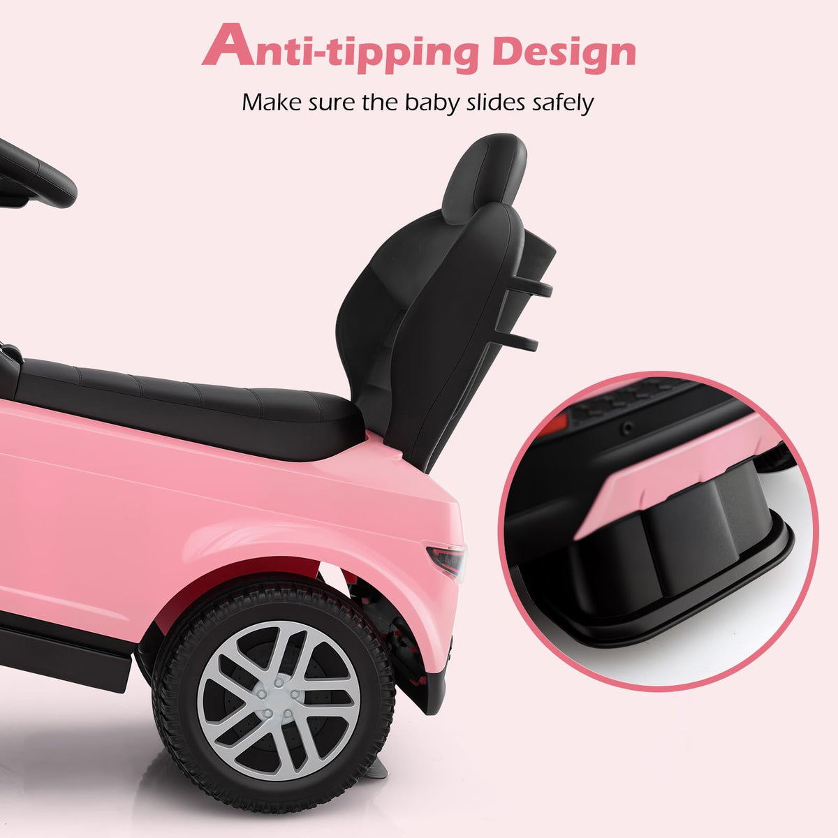 INFANS detachable safety guardrail and footrest enhance child safety during play.