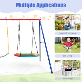 INFANS swing stand supports up to 550 lbs for kids and adults