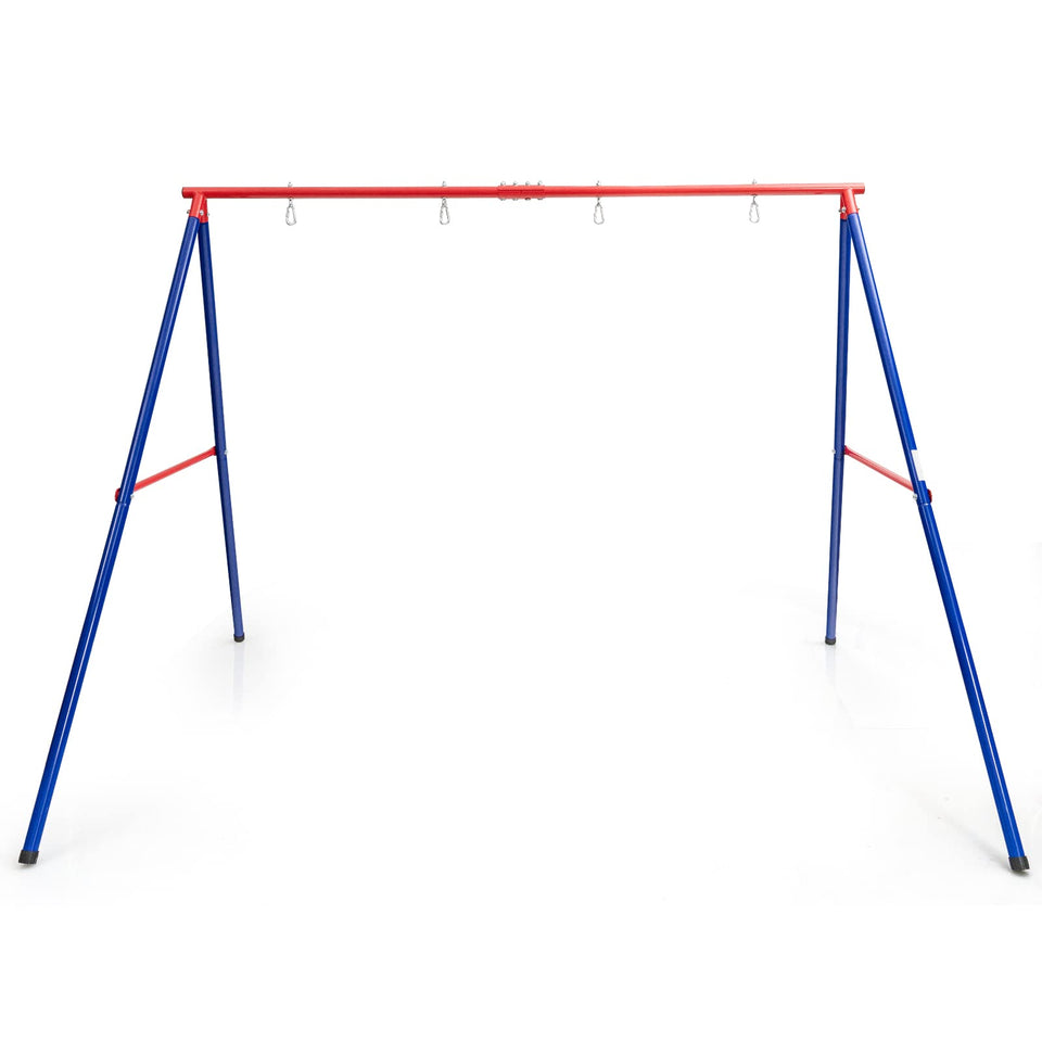 INFANS swing stand shows the A frame structure for stable play