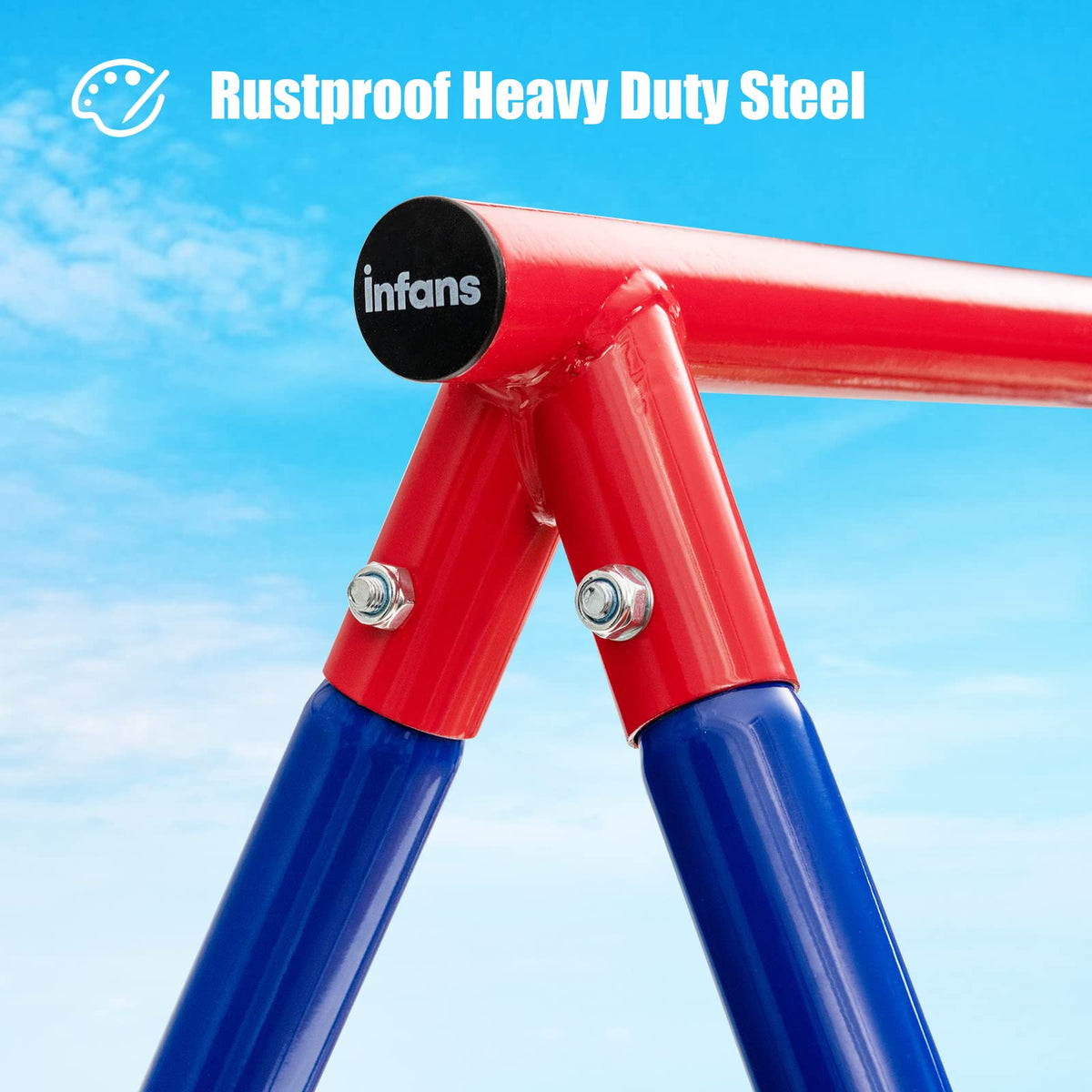 INFANS swing stand carabiners enable easy swing swaps
