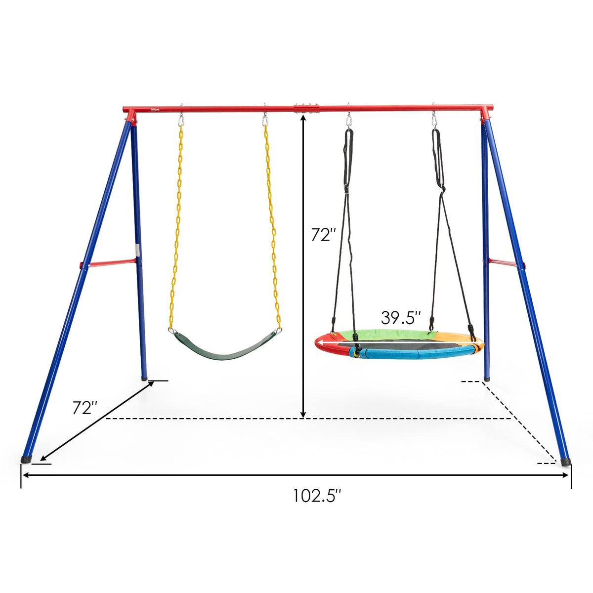 INFANS swing stand suitable for indoor and outdoor spaces