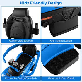 INFANS Toyota ride-on blue anti-tip frame supports stable play on any surface
